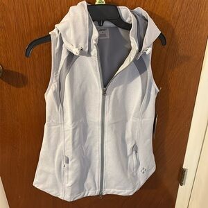 NWT Jofit light gray hooded vest size M